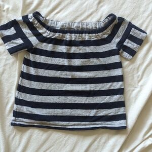 Madewell short sleeve striped top